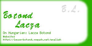botond lacza business card